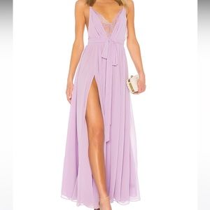 Michael Costello Lavender Maxi Dress